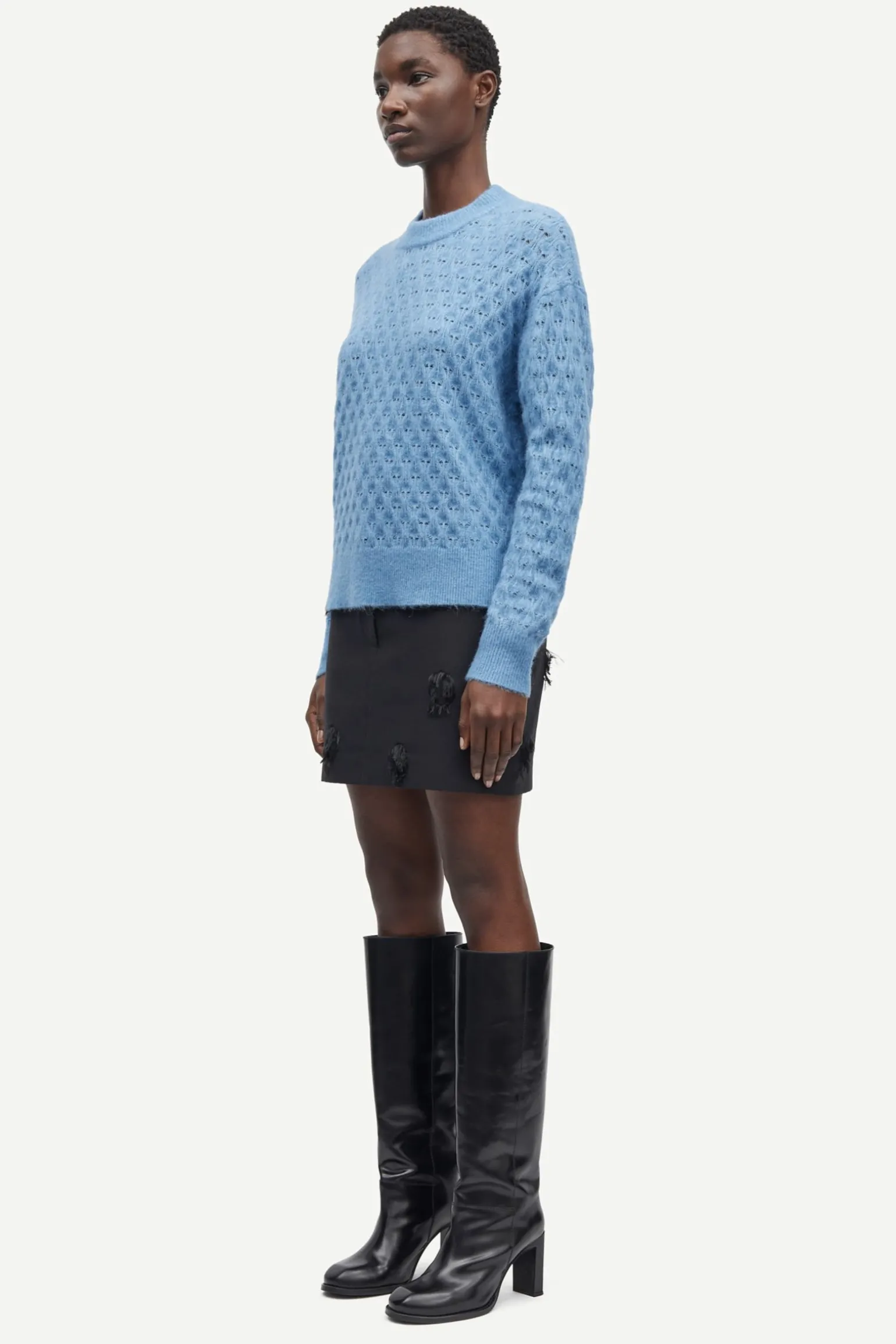 SAANOUR POINTELLE SWEATER 7355